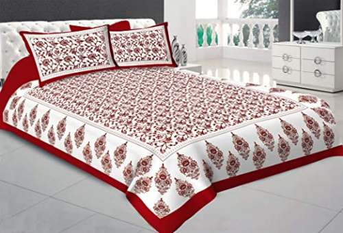 Buy TIGER EXPORTS Cotton Double Bedsheet by Tiger Exports
