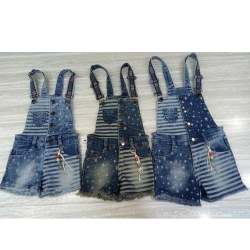 dot print fancy dungaree