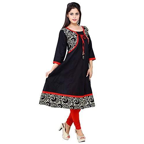 Cotton Printed Anarkali Jacket Style Kurti 