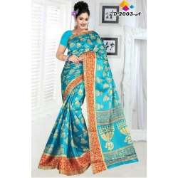 Fancy Printed silk saree