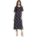long-straight-crepe-kurti