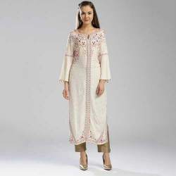 Stylish long Embroidered Kurti 