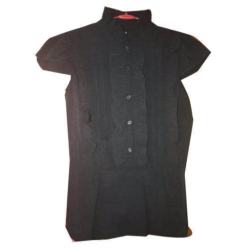 Ladies Black Frill Top