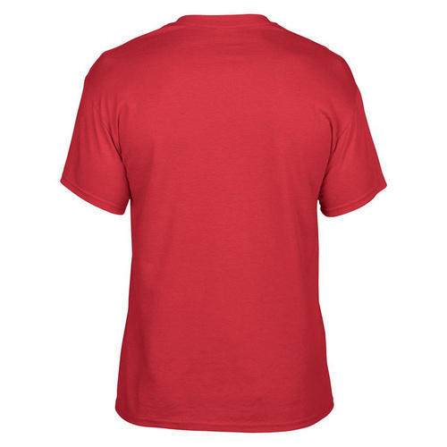 Mens Red Round Neck T-Shirt