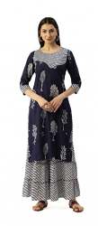 Get BLACK KITE Rayon Straight Kurti At Wholesale