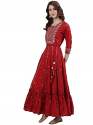 Get Printed Anarkali Kurti At Wholesale Price thumb 4