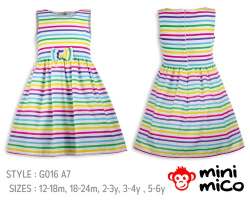 stripes printed dress