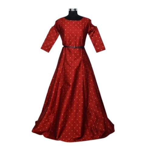  Dotted Printed Gown