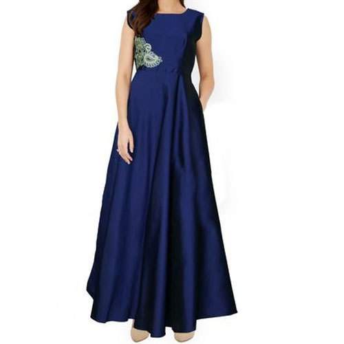 Ladies Blue Long Gown