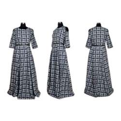 Ladies Checked Gown