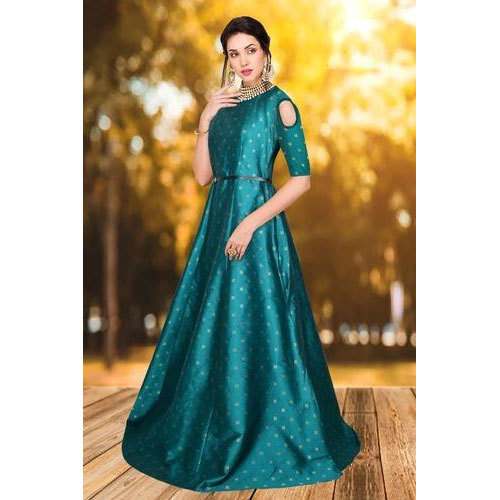 Ladies Designer Dotted Gown