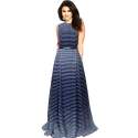 Ladies Designer Striped Gown