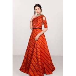 Ladies Designer Stripped Gown