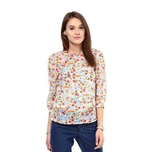 Designer Printed Top by Asharfi Fashion