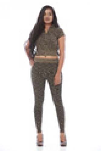 ladies jackard two piece set