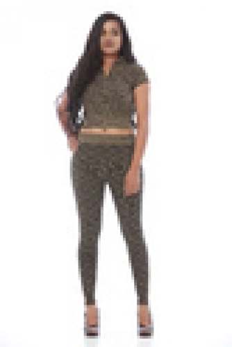 ladies jackard two piece set by Mudra Impex