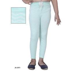 white printed jegging