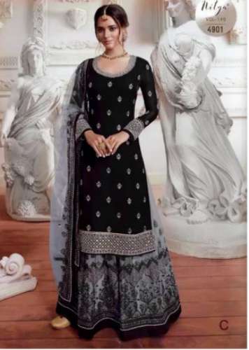 Designer Party Wear Georgette Sharara Suits