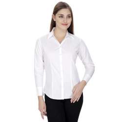 Ladies Plain White Shirts