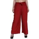 Rayon Belt Plate Palazzo Pant thumb 1