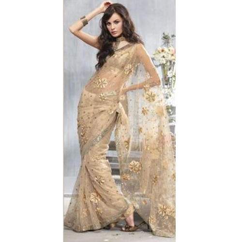 Party wear Net Embroidered Saree by Nature Vintage