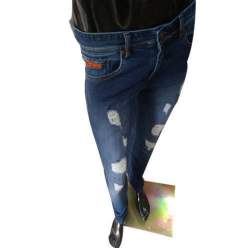 Mens Blue Ripped Jeans