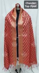 Designer Chanderi Jacquard Dupatta.