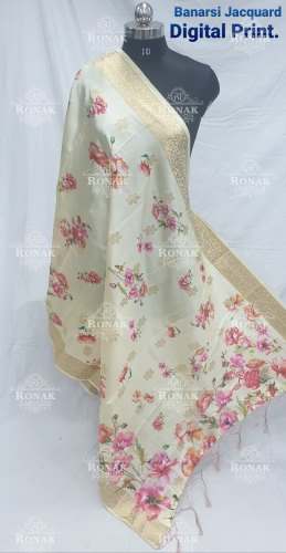 Fancy Banarsi Digital Dupatta. by Ronak Fashion