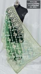 Fancy Designer Net Lucknowi Dupatta by Ronak Fashion