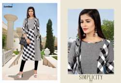 Black Cotton Kurtis J-1043