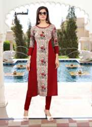 Designer Cotton Long Kurtis J-1041