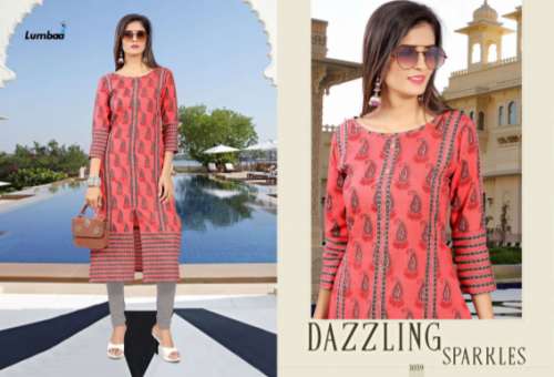 Ladies Long Cotton Kurtis J-1039