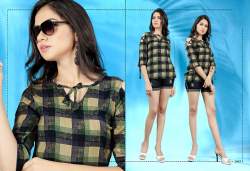 Ladies Check Shirt Top