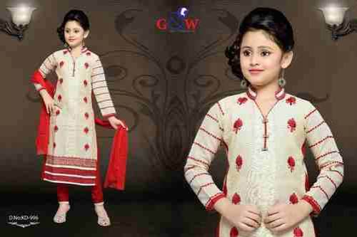 Designer chudidar suit For Kids