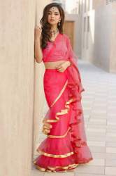 Fancy Net Sarees by vency creation
