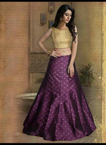 Stylish Party Wear Silk Lehenga