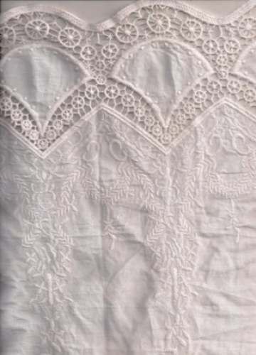 Cotton Embroidered Applique Border Fabric