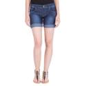 Ladies Denim Dark Blue Hot Pant