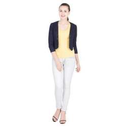 Ladies Denim Dark Blue Jacket