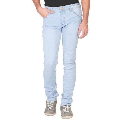 Mens Casual Fit Denim Blue Jeans