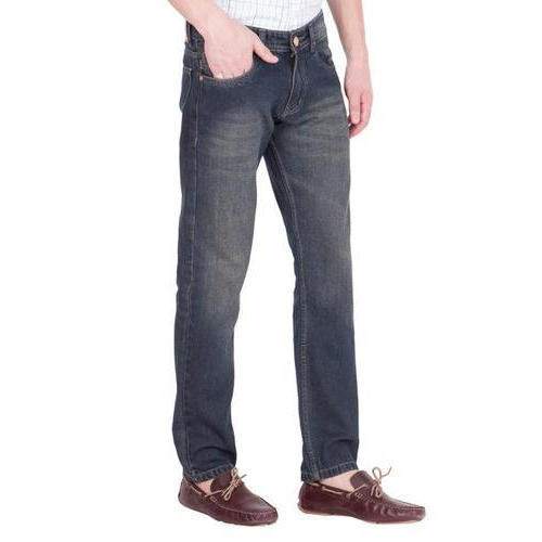 Mens Faded Denim Jeans