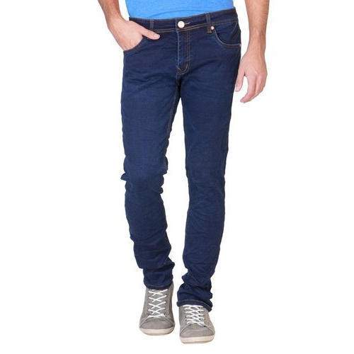 Mens Slim Fit Denim Dark Blue Jeans