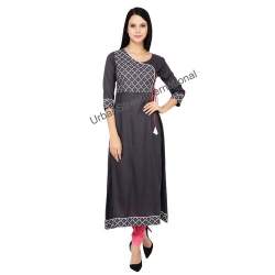 Jenifry Black Angarakha Kurti
