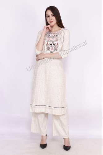 Jenifry Regular Wear Palazzo Kurti Set