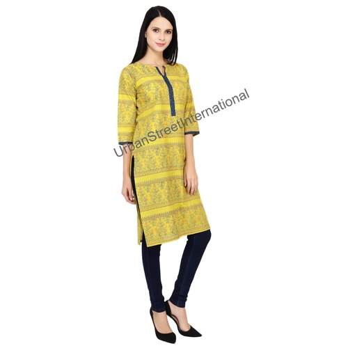  Jenifry Straight Rayon Kurti by Urban Street International Pvt Ltd