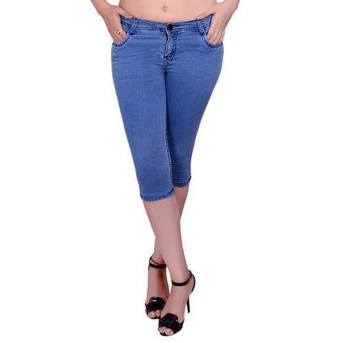 Womens Denim Capri by Zedword