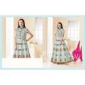 half sleeve anarkali suit