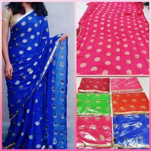 Designer Chiffon Saree for Ladies