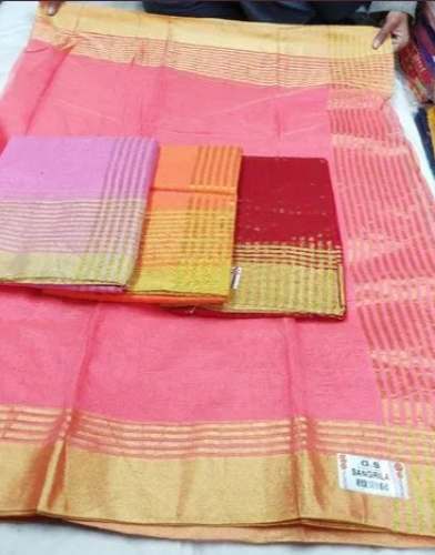 Festive wear Kota Doria Cotton Saree  by Khatushyam Creations