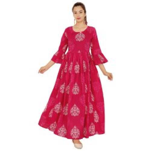 Fancy Long Anarkali Kurti by Fateh Enterprise